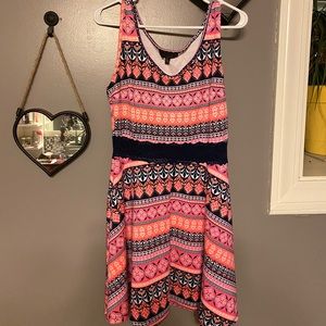 Hypnotik dress with see through middle